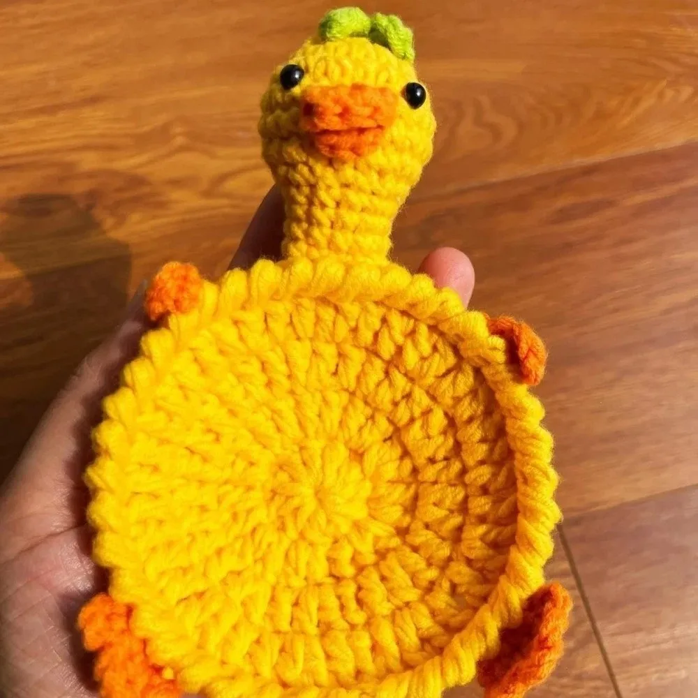 Sous-verre animal au crochet — Canard