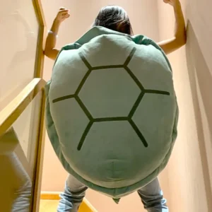 Carapace de tortue en peluche à enfiler