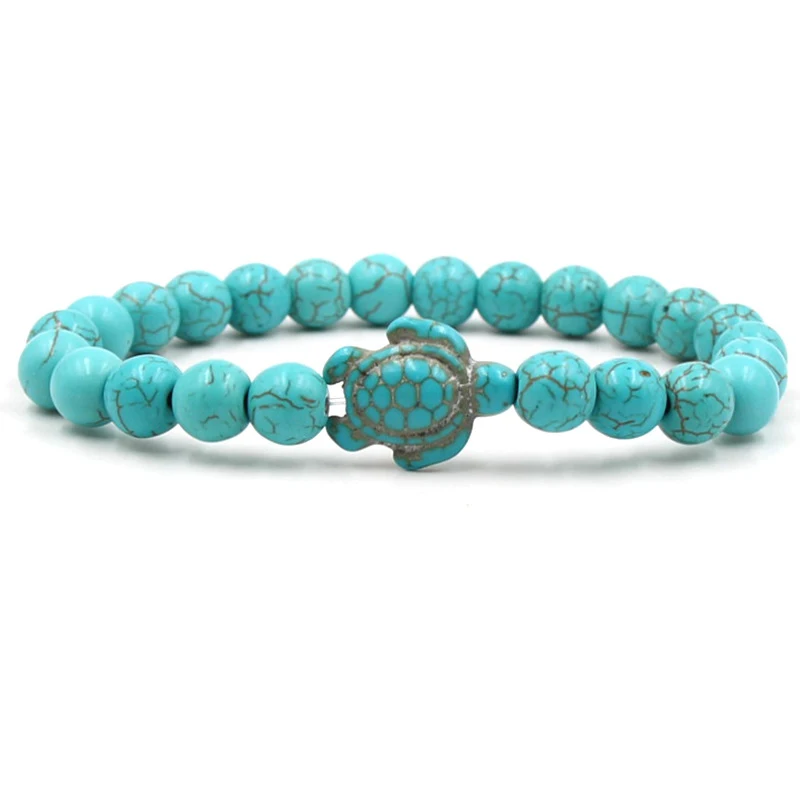 Bracelet tortue à perles de 8 mm
