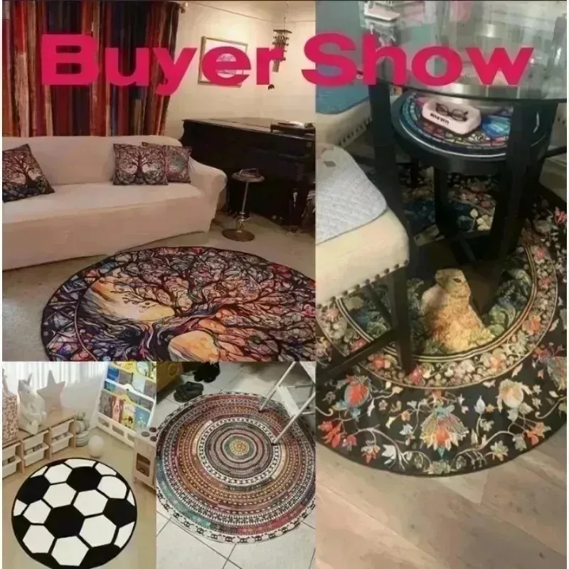 Tapis rond petite tortue souriante – Image 4
