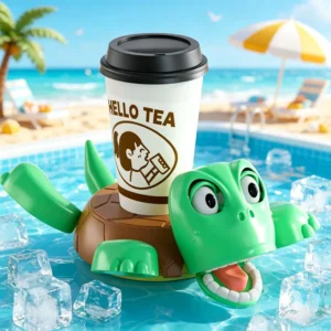 Sous-verre tortue cartoon — vue principale