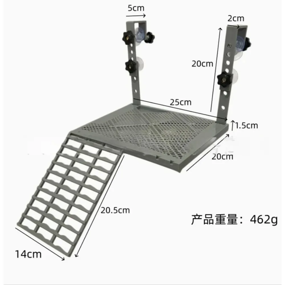 Dimensions de la plateforme, de la rampe et des supports
