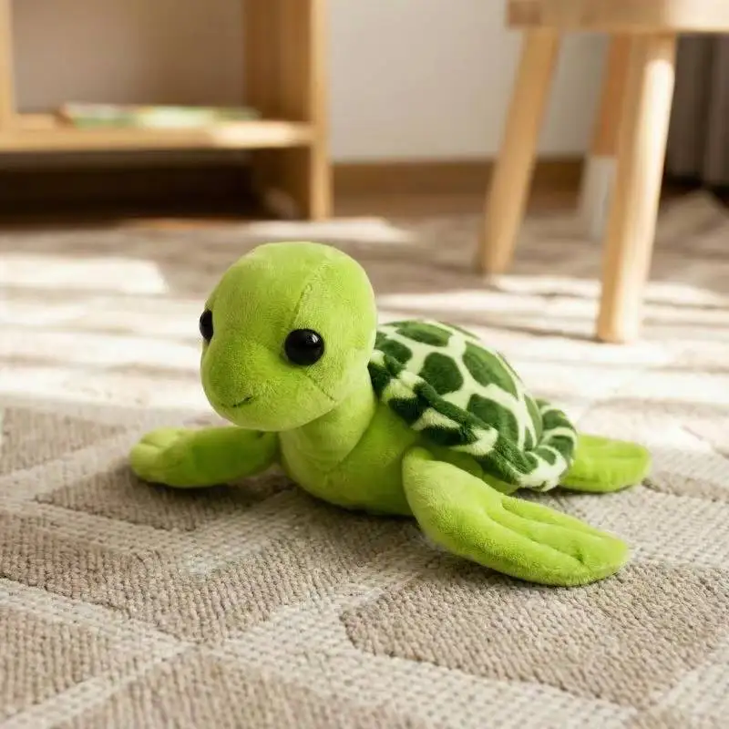 Peluche petite tortue verte