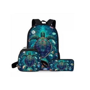 Ensemble sac à dos et accessoires tortue
