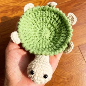 Sous-verre animal au crochet — Tortue