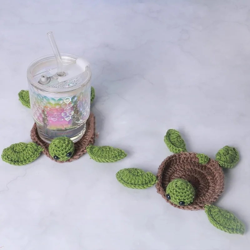 Sous-verre tortue au crochet — vue de détail 5
