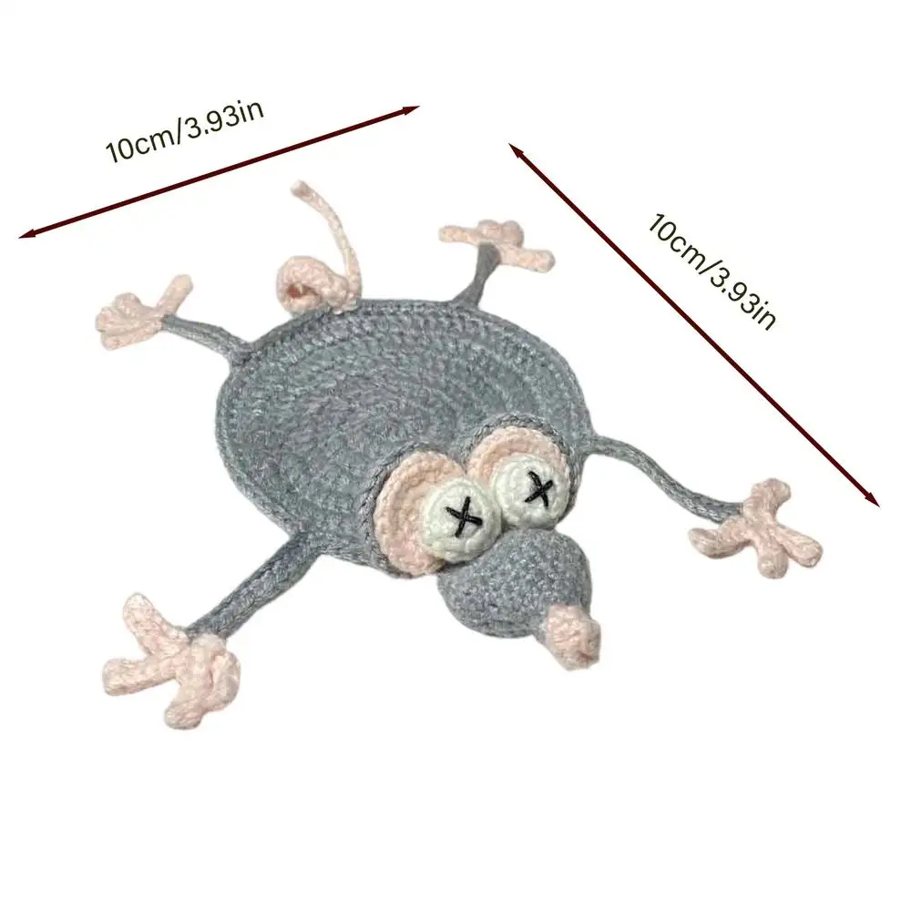 Sous-verre animal en relief — Souris grise