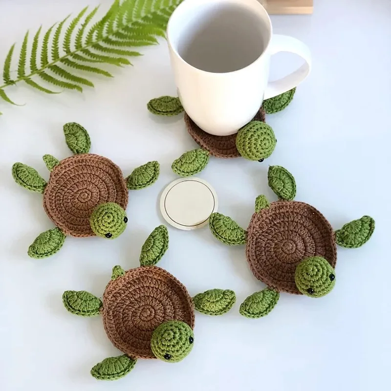 Sous-verre tortue au crochet — vue principale