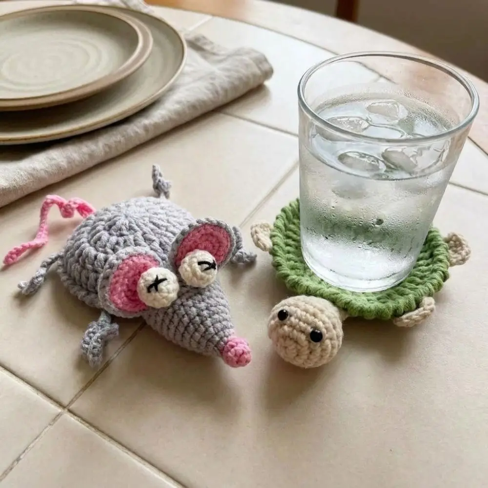 Sous-verre animal au crochet — vue de détail 1