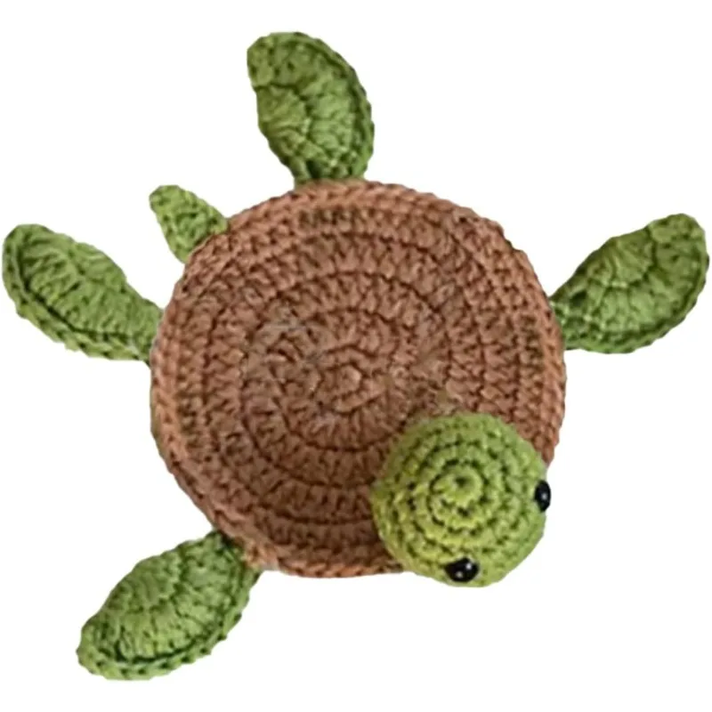 Sous-verre tortue au crochet — vue de détail 1