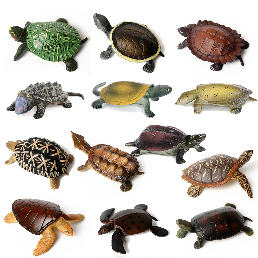 Figurines tortues en PVC — vue principale