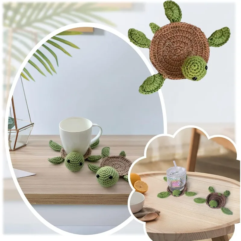 Sous-verre tortue au crochet — vue de détail 4